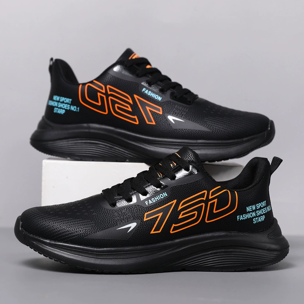 Мужская обувь 24 года новая холодная липкая сверхлегкая кожа на мягкой подошве водонепроницаемая повседневная спортивная обувь большой размер шнуровка мужская беговая обувь