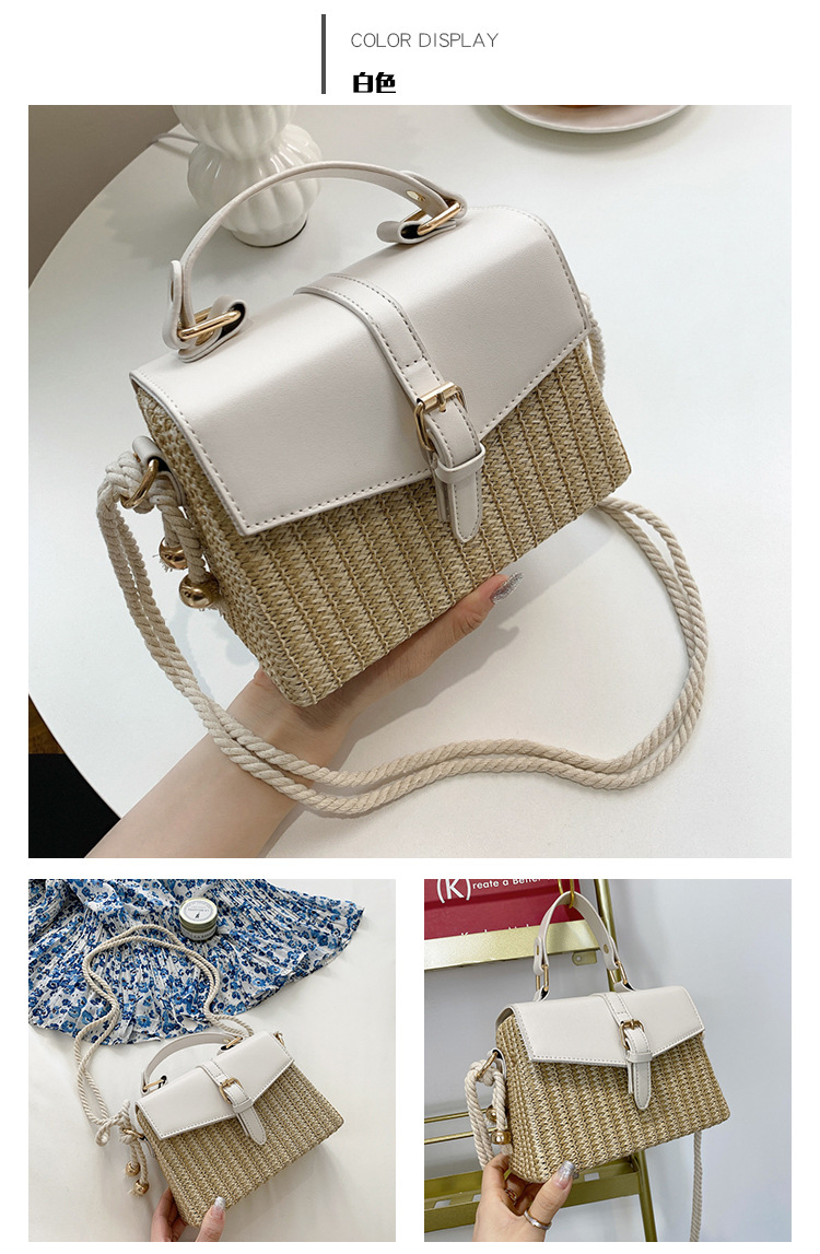 Korean Mini Casual Contrast Color Messenger Box Handbag Wholesale Nihaojewelry display picture 70