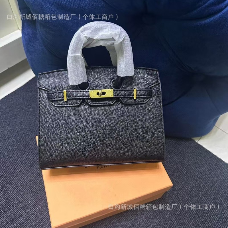 国境を越えた卸売ライチ柄プラチナバッグ女性用 24 新しいトレンディなインターネットセレブと同じスタイルのケリーバッグ大容量ハンドバッグ女性用|undefined