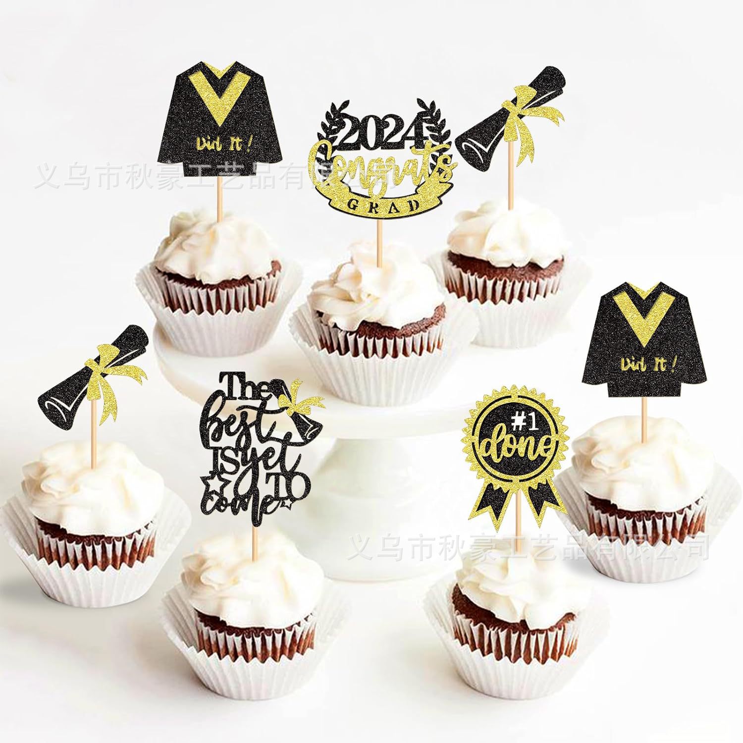 2024 Graduation Hat Cupcakes Pickles Selected Congrate Grad lo mejor aún no ha llegado
