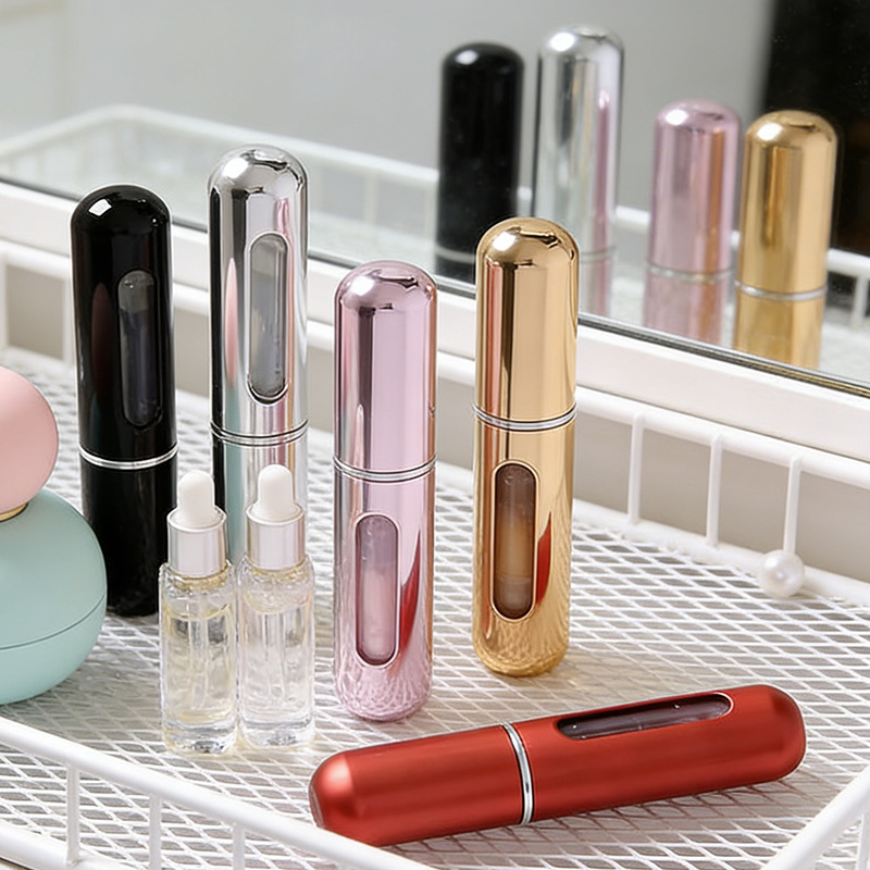 5ml cosmetic refillable bottle, bottom-filling perfume spray bottle, lotion bottle, empty bottle, sample spray bottle