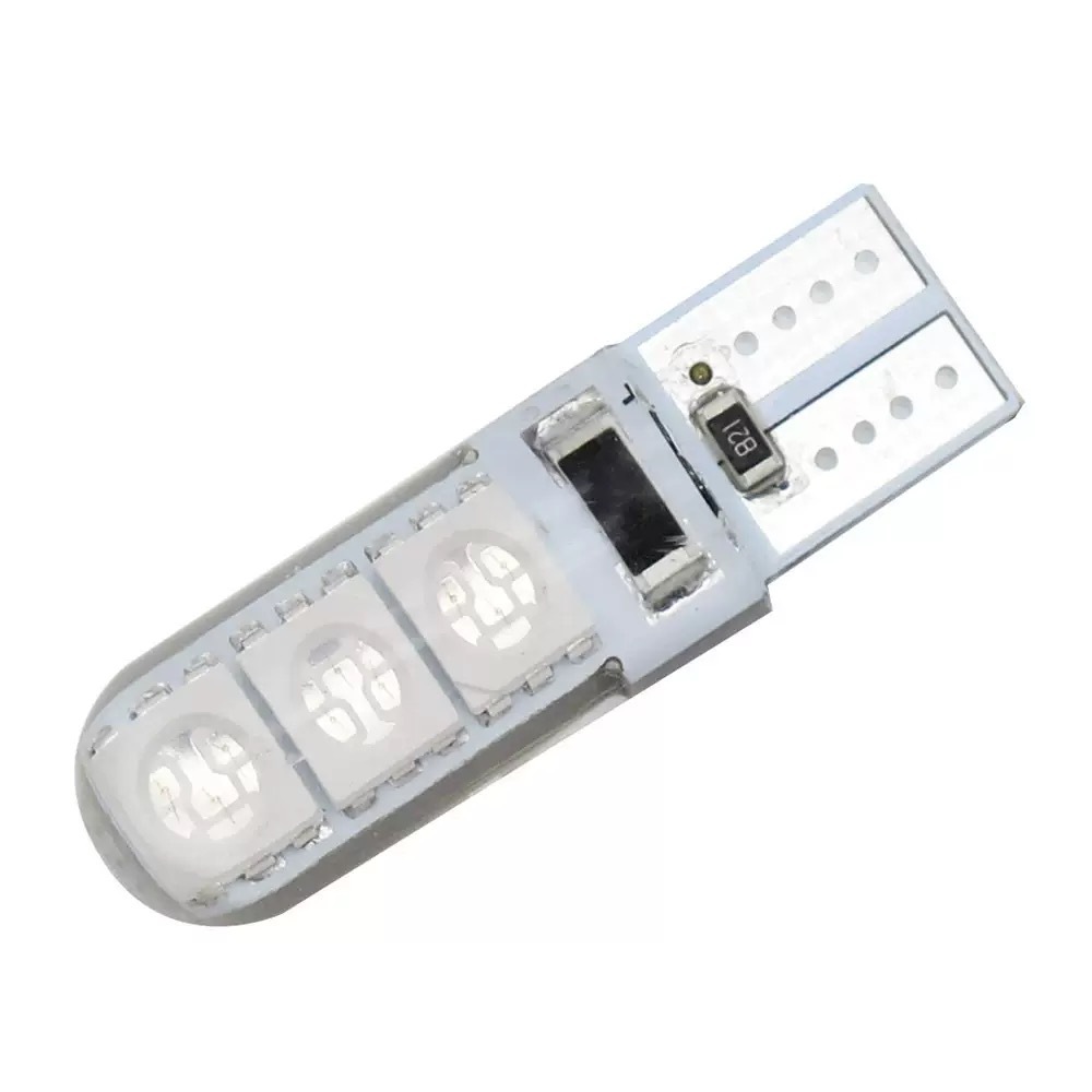 Nuevo automóvil LED decodificado T10 5050 6SMD lámpara de ancho bombilla de silicona W5W lámpara de licencia luz de lectura