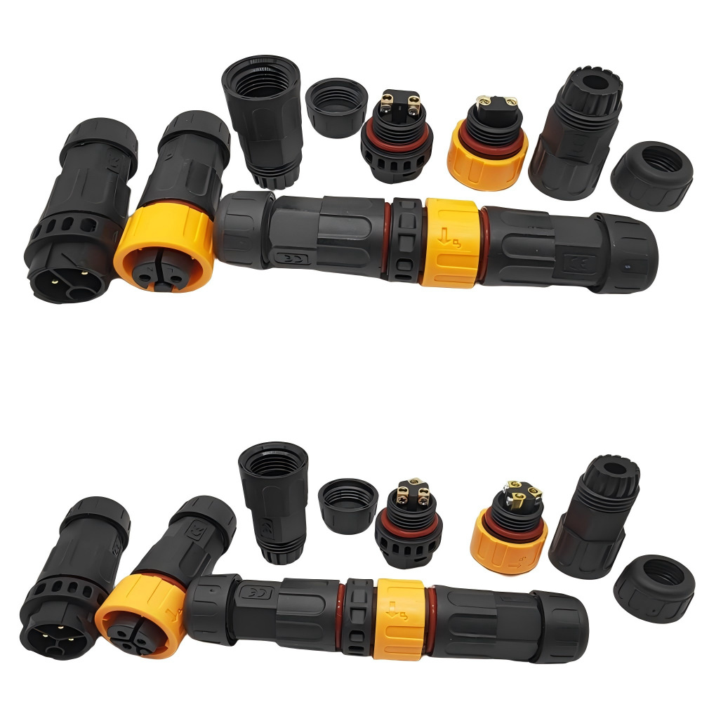 ��������о��˿���߹�ͷĸ���Բ尲װʽIP68��Դ��ˮ��ͷ������