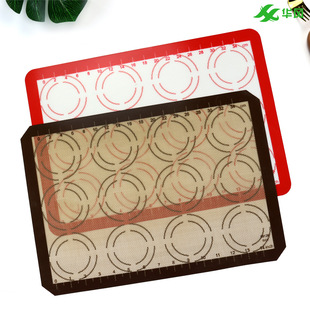 Fiberglass Silicone Baking Mat Macaron Mat Kneading Mat Baking Mat High Temperature Resistant Non-Stick Puff Silicone Baking Mat