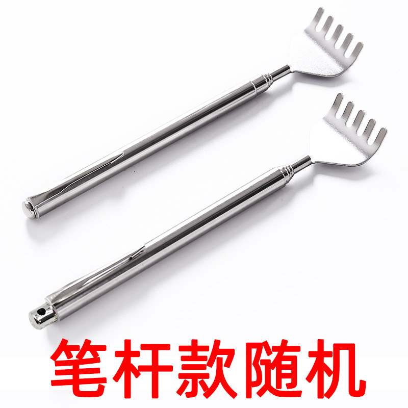 Pluma de hierro inoxidable retráctil sin pedir cosquillas