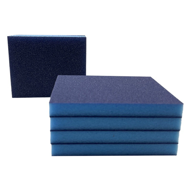Губчатый песочный блок синий губчатый шлифовальный блок в наличии алмазный шлифовальный блок деревообрабатывающая мебель полировка краски двухсторонний песочный блок