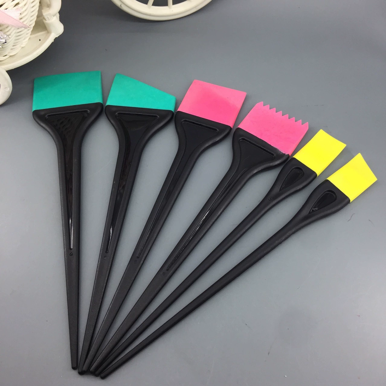 Цветное соскабливание Новая кисть для окрашивания DIY Парикмахерская Инструменты для окрашивания волос щетка для окрашивания волос Расческа для окрашивания волос набор из 6 предметов