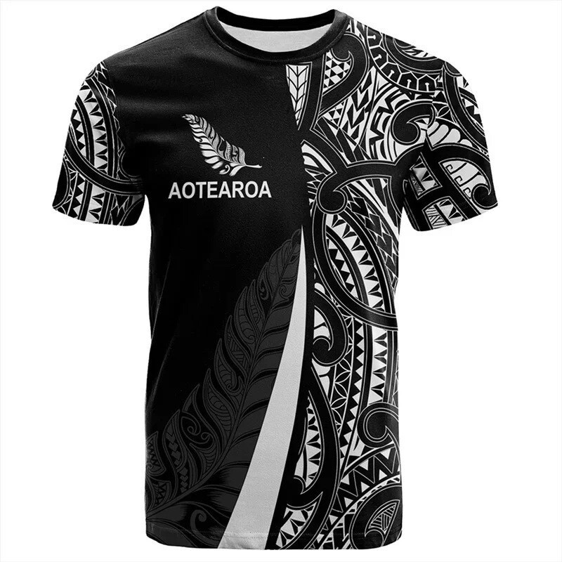 Cross-border summer hot sale New Zealand rugby 3D printed loose casual sports quick-dry breathable men's short-sleeve T-shirt Cross-border summer hot sale New Zealand rugby 3D printed loose casual sports quick-dry breathable men's short-sleeve T-shirt