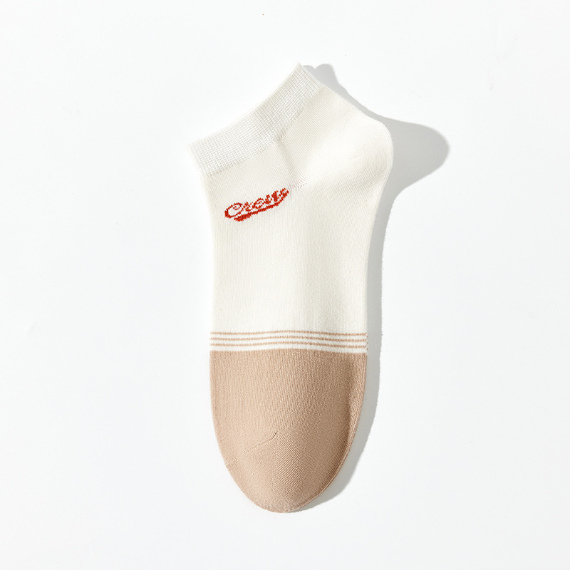 2024 nuevos calcetines desodorante absorbente de sudor para hombres primavera y verano calcetines de tobillo de corte bajo calcetines de marea Zhuji Calcetines de hombre Algodón