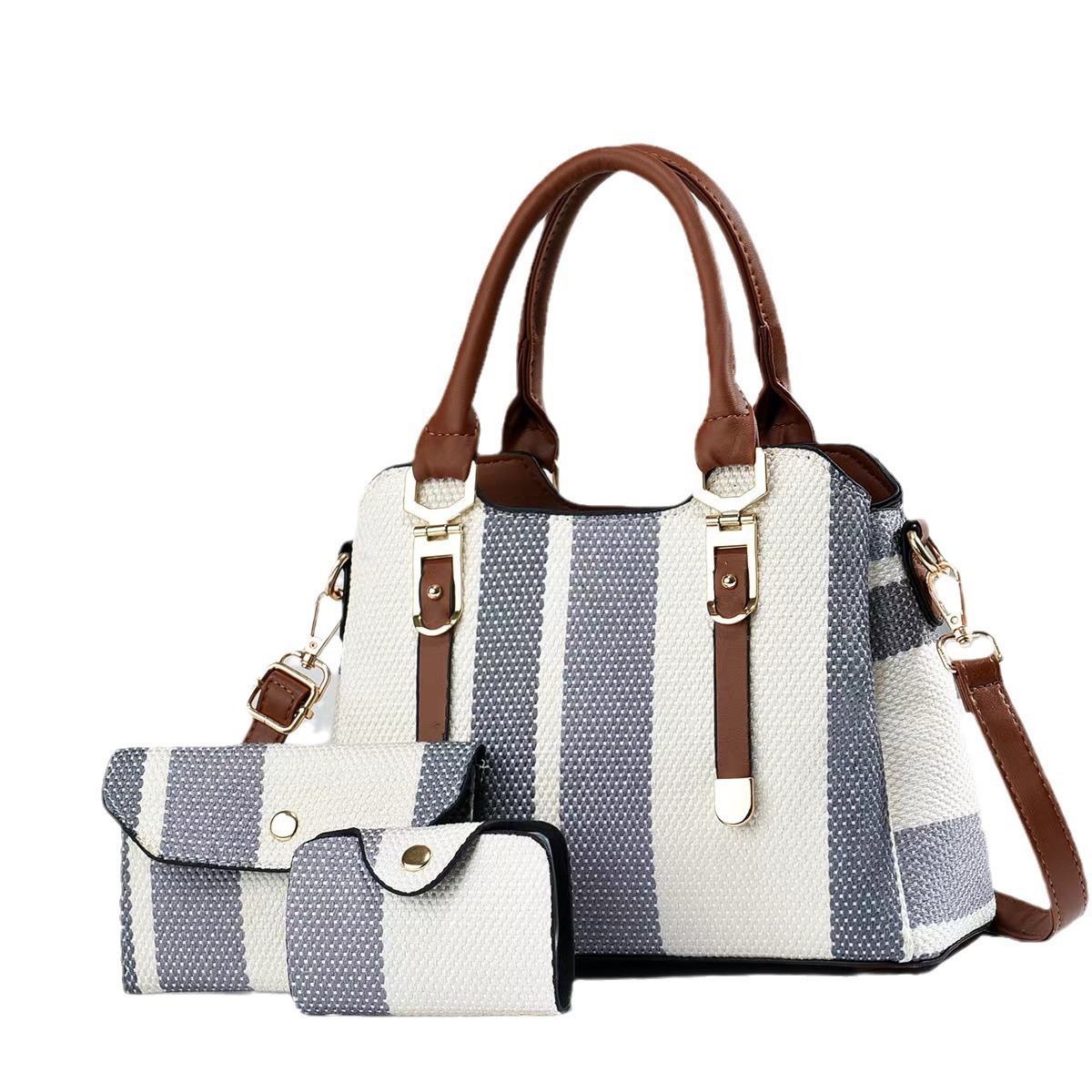 [Empresa] 2025 primavera y verano nuevo bolso de moda de gran capacidad de color de color vertical bolso de hombro de moda