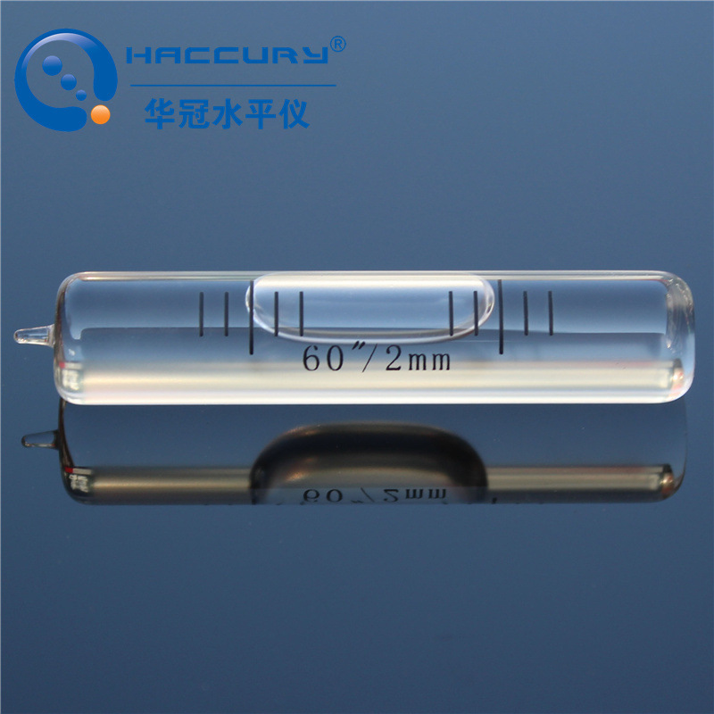 高硼硅玻璃水准泡精度60秒水平泡无色透明黑线水泡直径11mm0.3