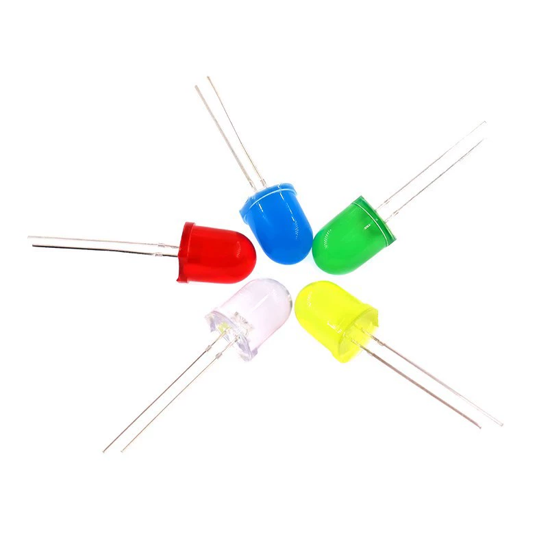 10 мм светодиодный F10 круглый головной лампы шарик светодиодный белый синий красный зеленый желтый яркий свет встроенный светодиодный свет