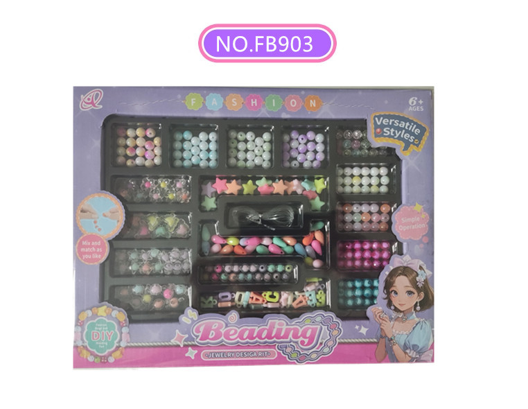 Play House juguete de los niños hechos a mano DIY juguete con cuentas chica pulsera acrílico cambiable con cuentas transfronteriza nuevo producto