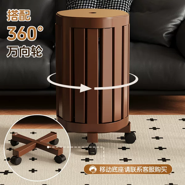 Four-In-One Side Table, Dining Table and Stools, Household Stackable Solid Wood Stools, Coffee Table, Round Stools, Living Room Storage, Stacking Stools