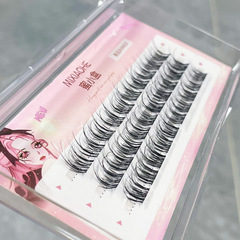 蜜小盒泰式分段蓬鬆不規則凌亂感假睫毛自然上鏡毛絨絨輕盈自然女
