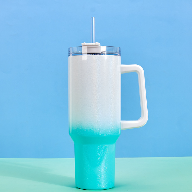 Amazon nuevo 40oz mango helado ventosa 304 taza de coche aislamiento cerveza fría cola taza de agua del coche