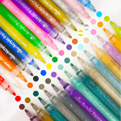 FLYSEA low-odor water-based marker pen wholesale color acrylic pen children's painting cloth leather graffiti pen single