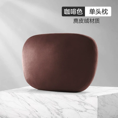 Headrest — Support Neck Pillow Lumbar Cushion - baby-velvet-headrest-non-porous-single-pack-brown