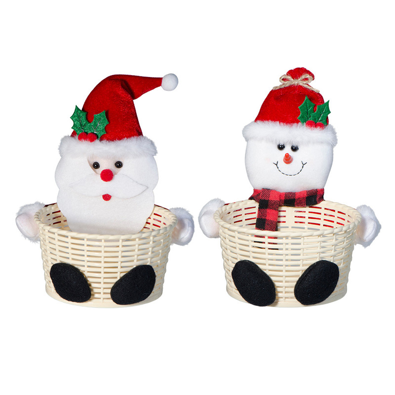 Xingyan クリスマス装飾キャンディバスケットクリスマスデスクトップ装飾品子供のキャンディバスケットクリスマス装飾ギフト|undefined