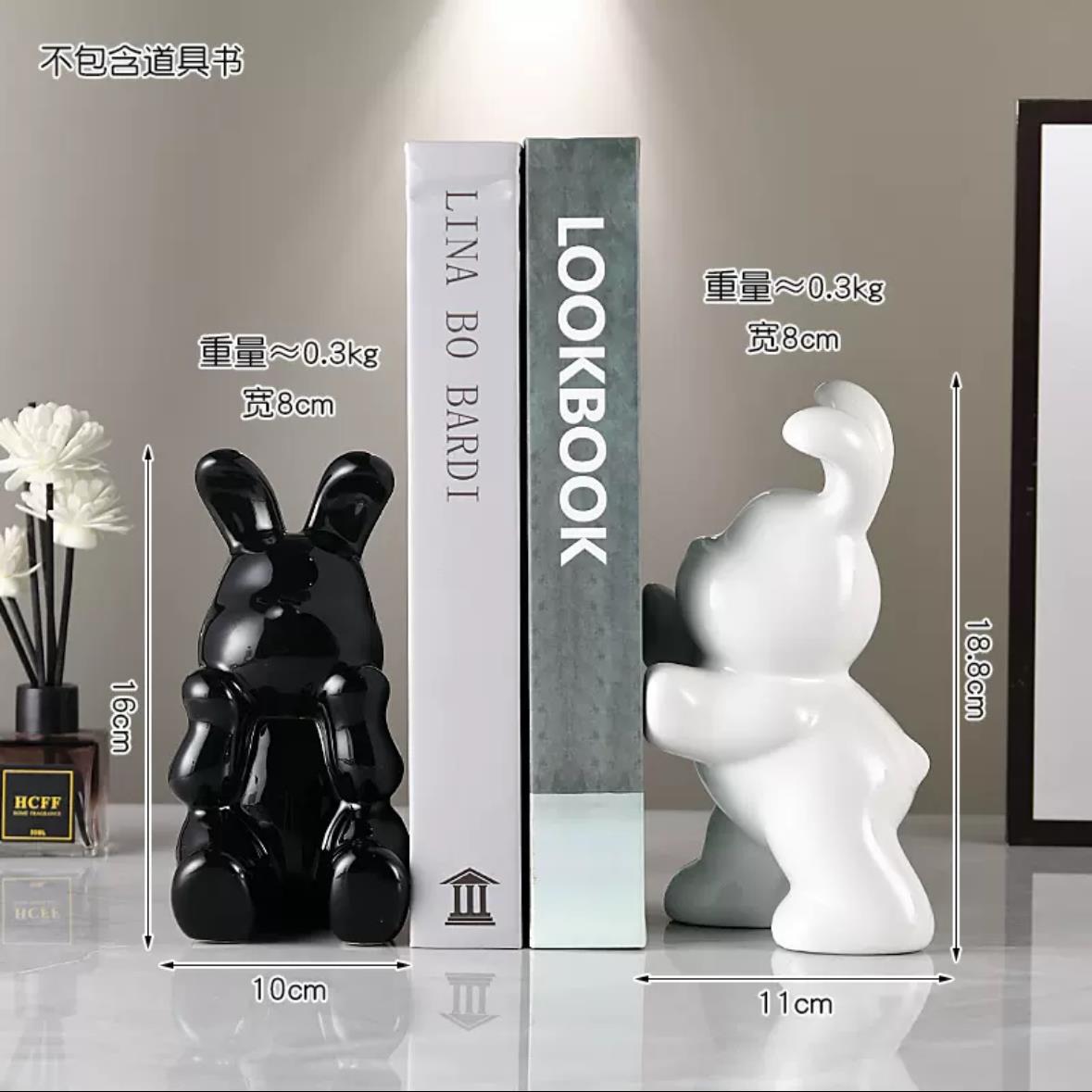 Rabbit bookends