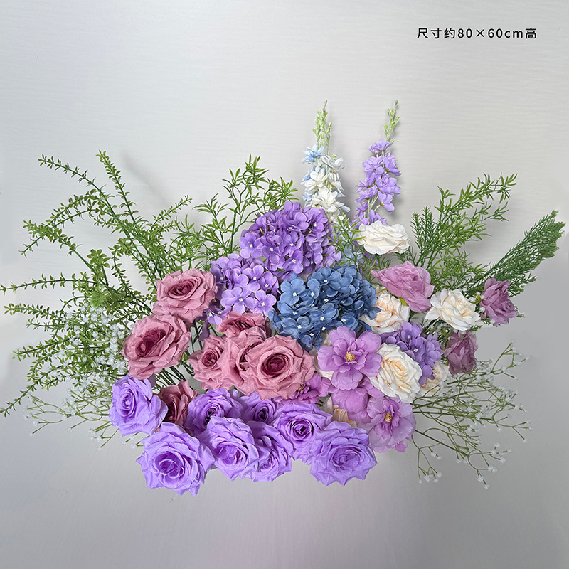 분홍색과 보라색 화분 1개