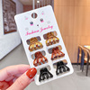 Fashionable plastic hairgrip, small crab pin, bangs, hair accessory, simple and elegant design