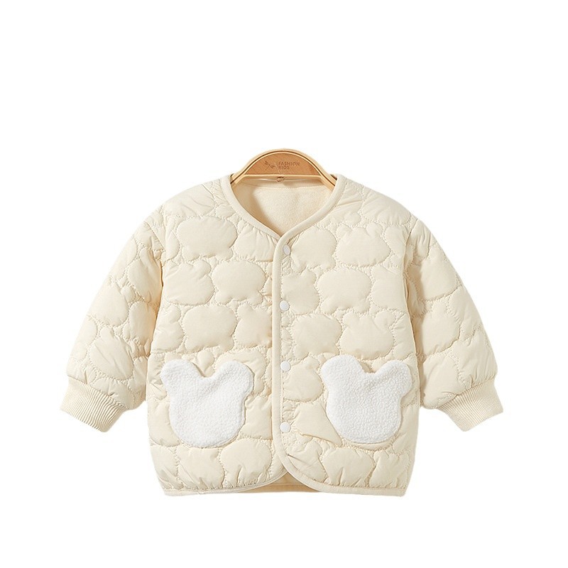 Ropa de algodón para bebés otoño y invierno, chaqueta de algodón gruesa para niños y niñas, abrigo de algodón cálido para bebés.