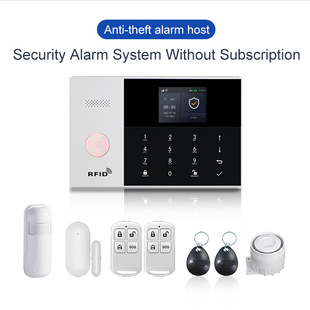 Graffiti smart WIFI GSM burglar alarm multilingual siren TUYA APP alarm set