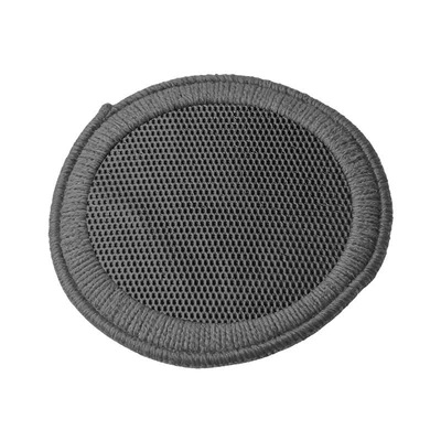 Car cleaning tools, mesh car wash gloves, car - hollowed-out-clay-surface-with-grid-points-circular-clay-abrasive-dark-gray