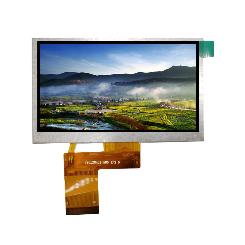 공급 4.3 인치 TFT 컬러 스크린 LCD 화면 500 밝기 IPS 전체 시야각 4.3 인치 컬러 스크린 도매 480*272