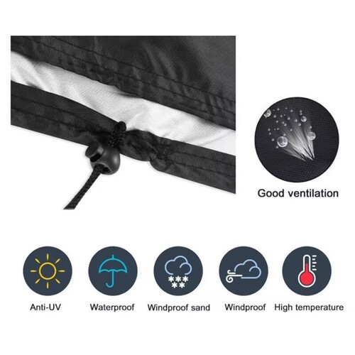 Cross-border Amazon hanging chair eggshell dustproof cover 210D Oxford cloth outdoor swing cover zipper model swing cover