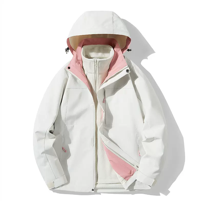 冲锋衣男女同款户外登山服三合一防泼水可拆卸内胆防风防水定制