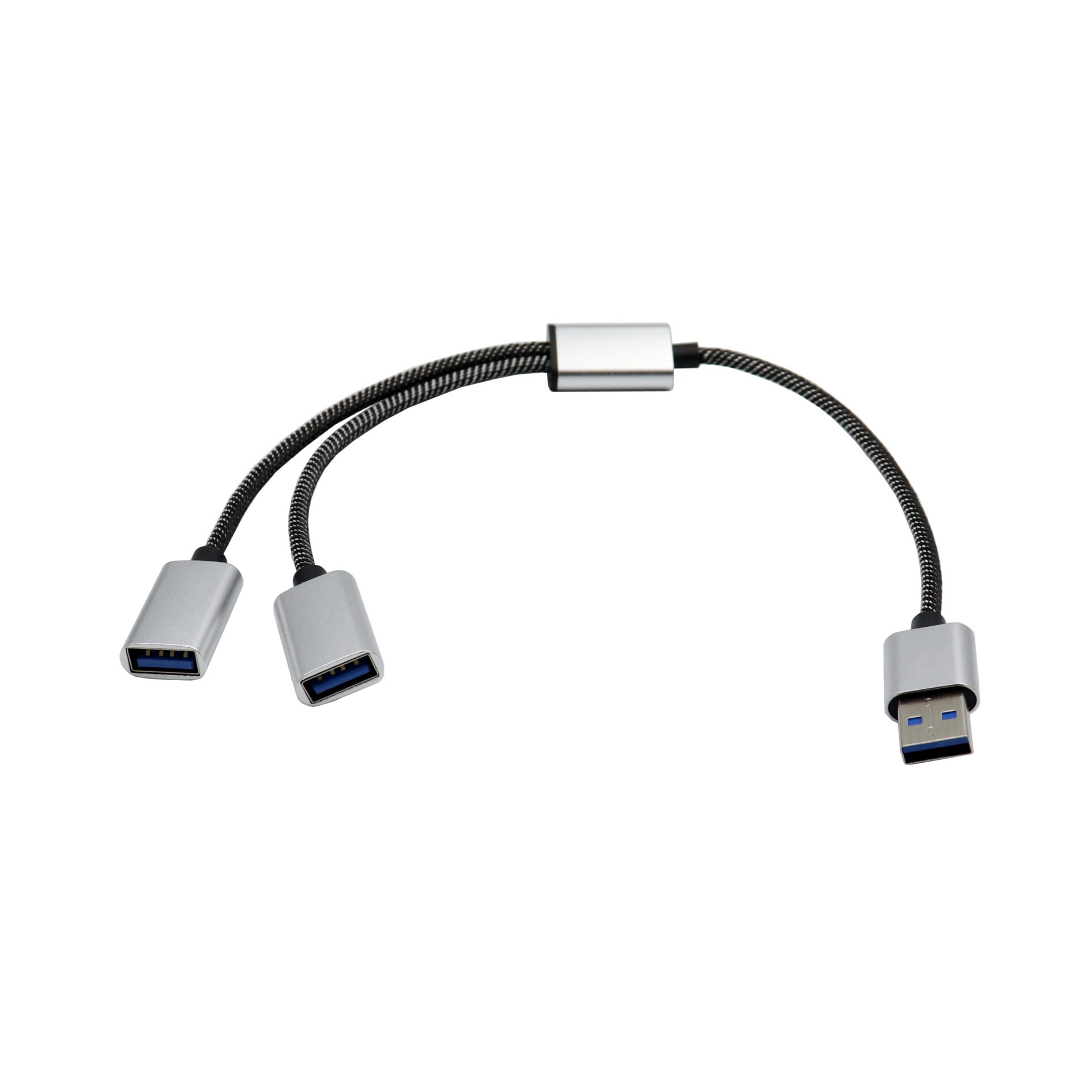 Computadora USB 2.0 concentrador usb2.0hub de dos puertos, uno para dos puertos, dos puertos USB, un punto, dos puntos, divisor USB