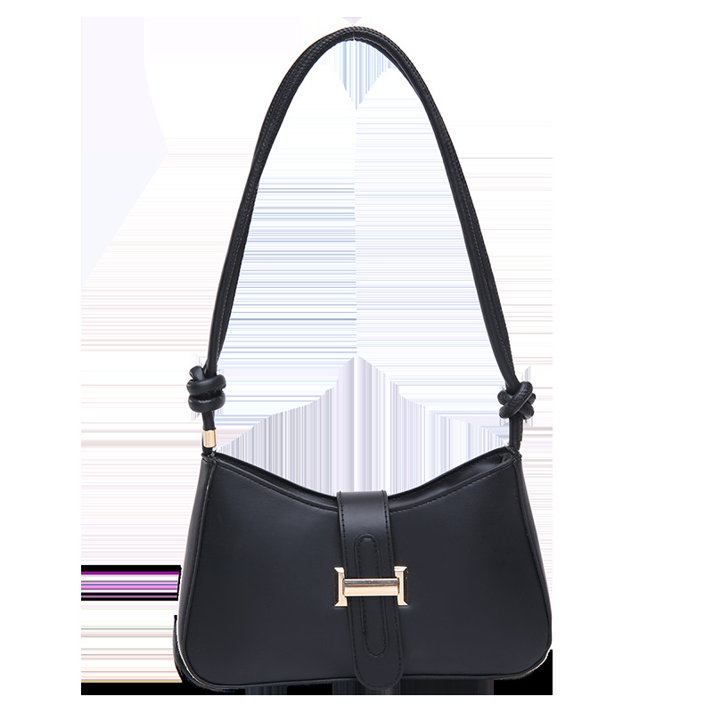 Bolsas de hombro para mujeres 2025 primavera nuevo cinturón de cinturón nuevo bolso de brazo de mujer simple bolso de hombro de mujer