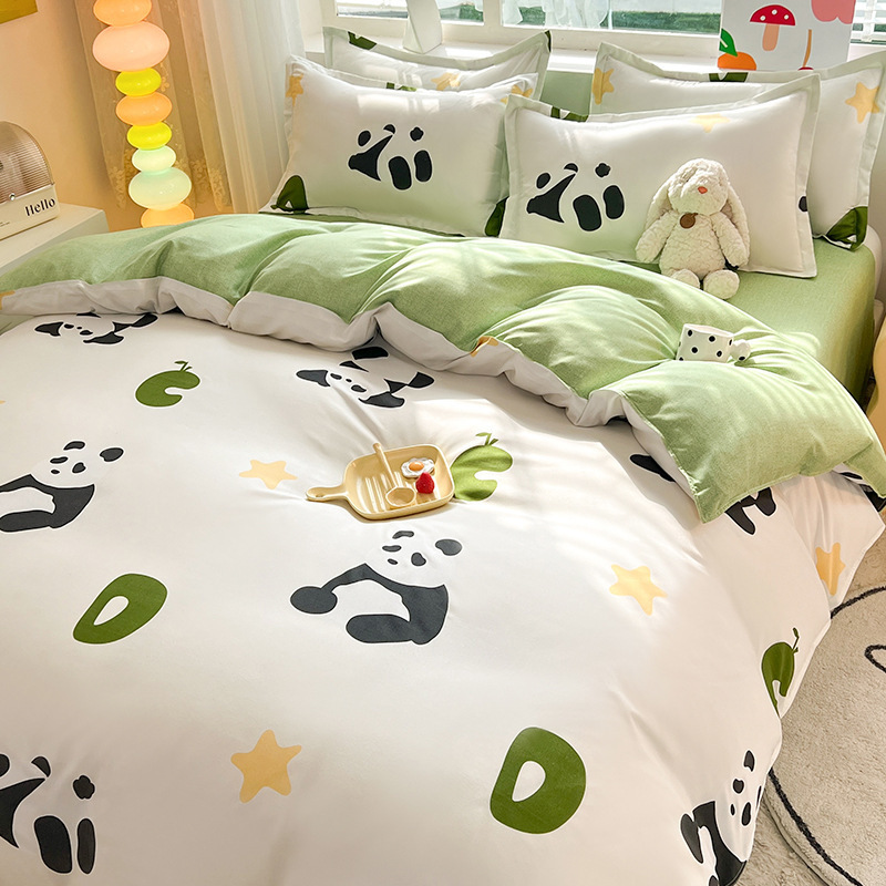 掛け布団カバー シングル ウォッシュドコットン 学生寮 150x200x230 シングル掛け布団カバー 子供用掛け布団|undefined
