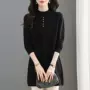 中长款半高领宽松显瘦毛衣裙