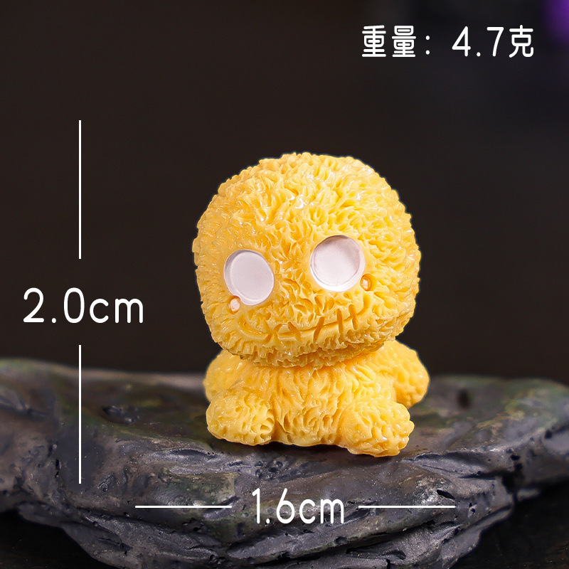 万圣节微缩摆件小毛怪娃娃屋家居车载桌面树脂diy工艺装饰小摆件|undefined