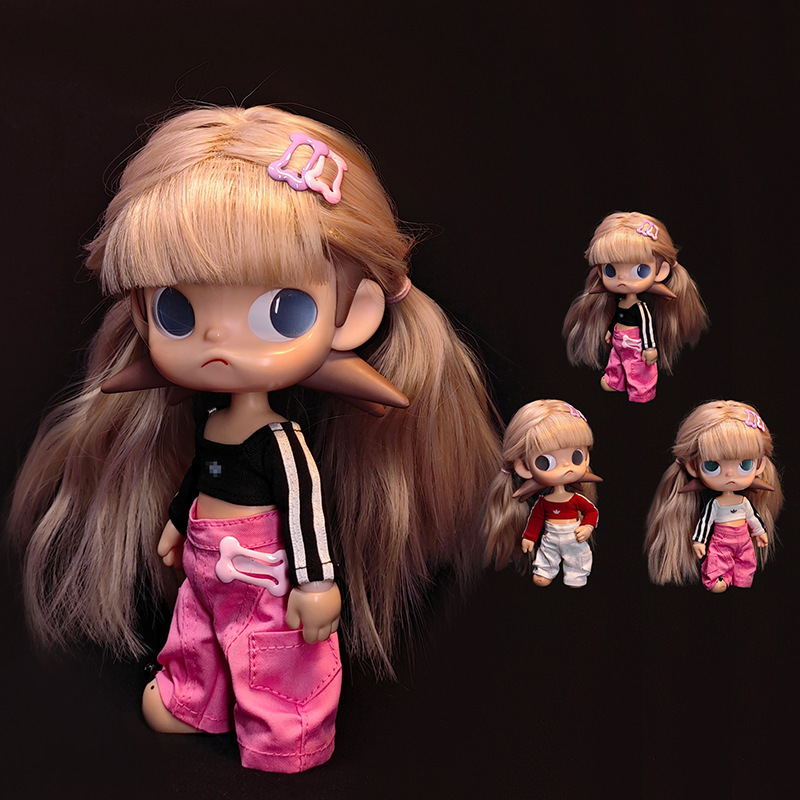 New Wholesale Zsiga Gazi Sister Doll Clothes Sports Striped Sweatshirt Versatile Scimitar Pants 1/8 Bjd Doll Clothing Accessories New Wholesale Zsiga Gazi Sister Doll Clothes Sports Striped Sweatshirt Versatile Scimitar Pants 1/8 Bjd Doll Clothing Accessories