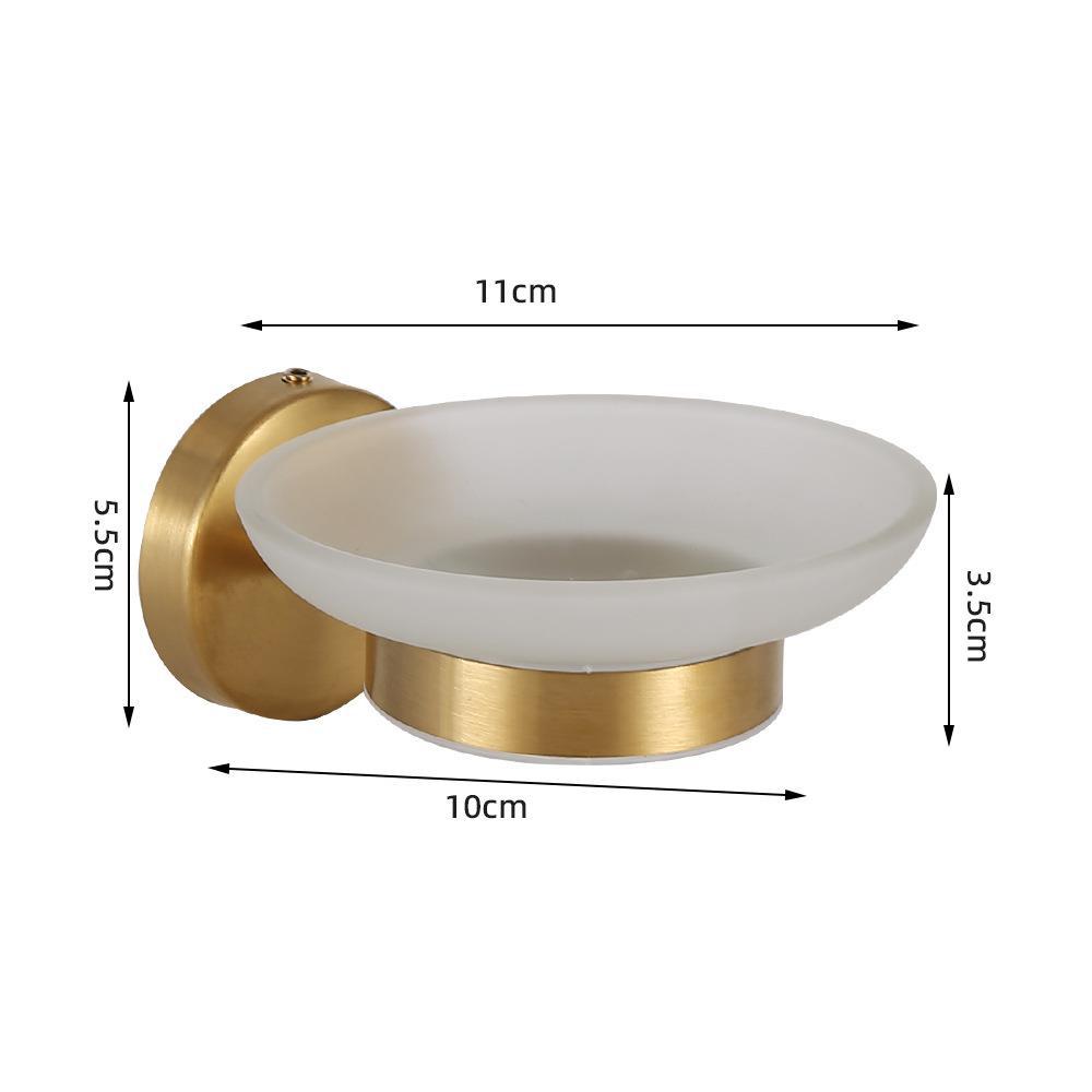 Baño colgante conjunto de acero inoxidable seis piezas toallas toallas barra toallas toallas toallas un gancho anillo conjunto colgante de pared