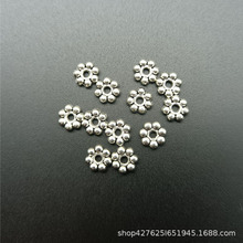 合金隔片 6mm雪花隔片 古银色项链隔珠 手链隔片 DIY饰品配件批发