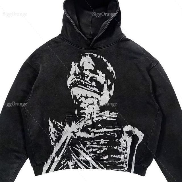 Halloween Printed Hooded Sweatshirt 15