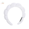 3#White-gold velvet spa band