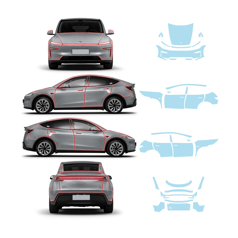 Cross-border modelY for new TPU imported invisible car clothing film full car protective film cut-free paint mask PPF