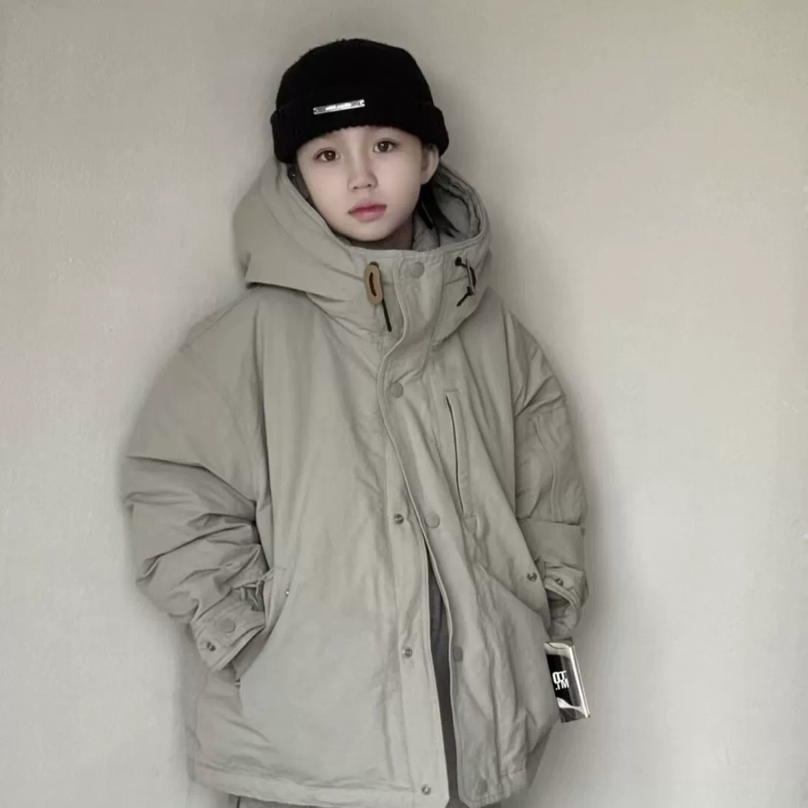 2025新款童装儿童秋冬季工装羽绒棉服加厚冬装保暖中大童纯色外套