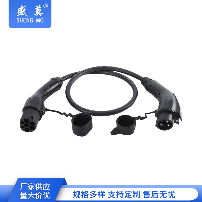 新能源汽车双头充电枪  32A单相电7.5KW充电枪 美标Type1车端枪