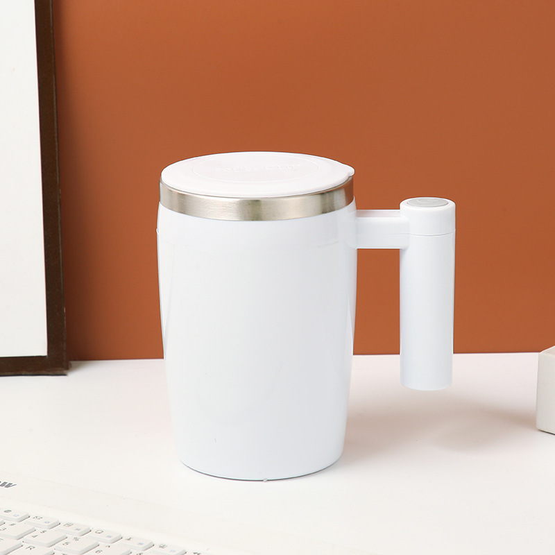 Multifuncional automático de acero inoxidable recargable taza de café perezosa de oficina de fabricación de taza rotatoria magnética