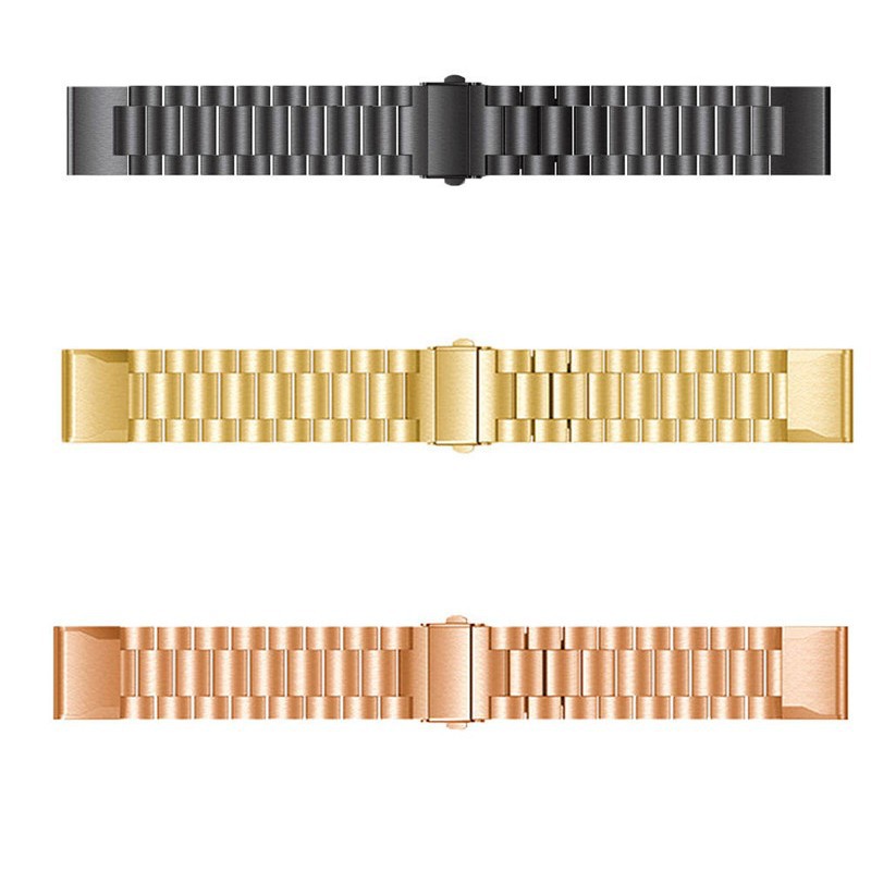 Adecuado para Jiaming reloj Garmin Fenix 5X6X/7X pro tres plantas de acero inoxidable correa de reemplazo de liberación rápida