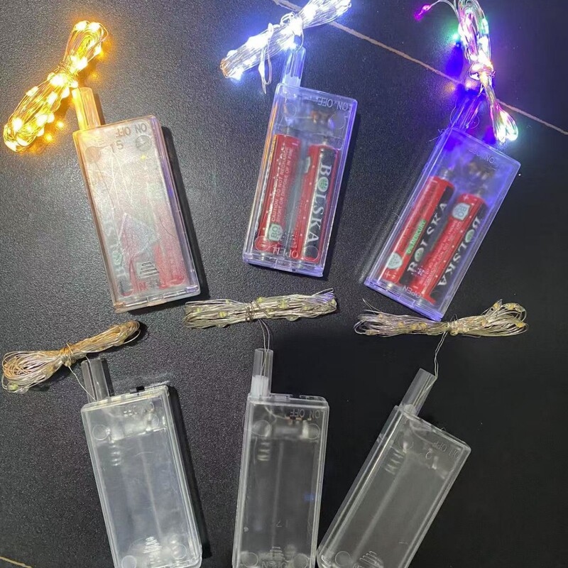 国境を越えた売れ筋 LED ライトストリング発光色雰囲気ライト 2 新しいバッテリーボックスボボボール特殊ライトコード|undefined