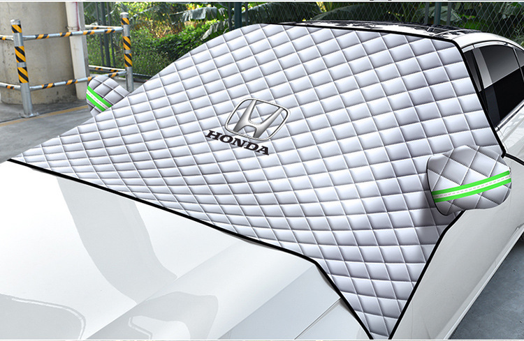 Car front windshield snow cover sun protection windproof waterproof snow cover with ears winter car clothing windshield cloth