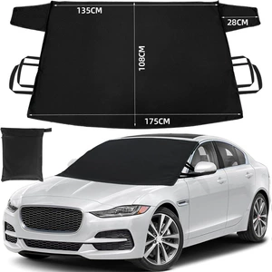 600D Oxford cloth car snow cover for front windshield, anti-snow, anti-freeze, anti-frost, winter car cover, summer sunshade